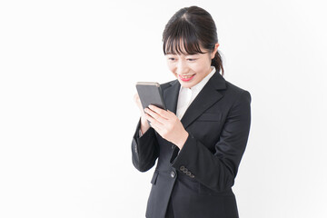 内定・合格を喜ぶ就活生