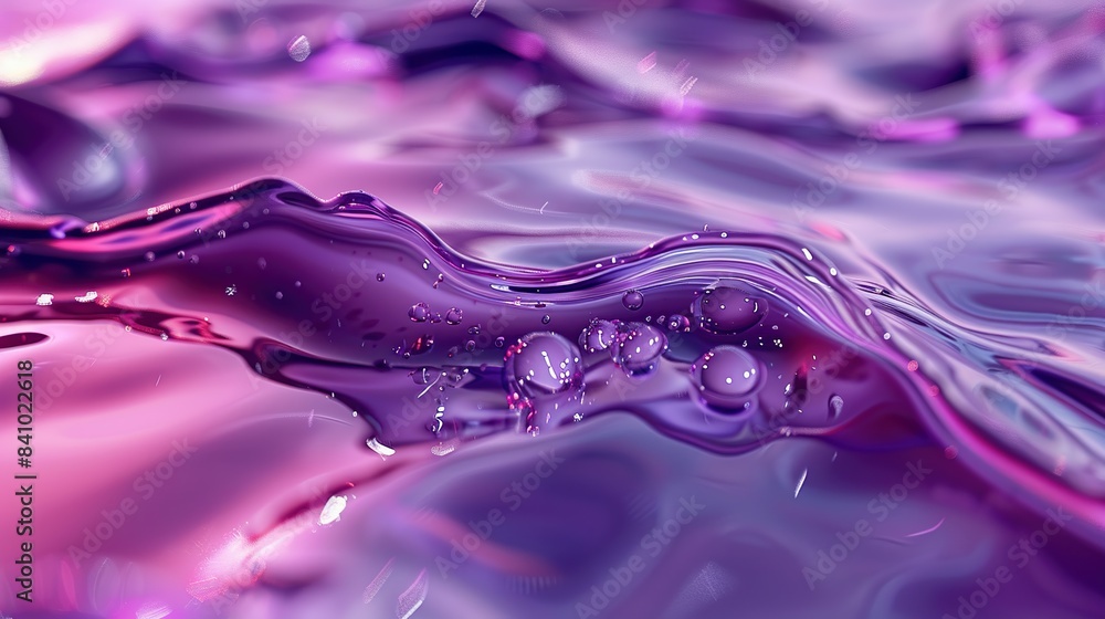 Aufkleber graceful 3d liquid abstract background with splashing and flowing visuals
