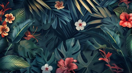 botanical pattern background wallpapper