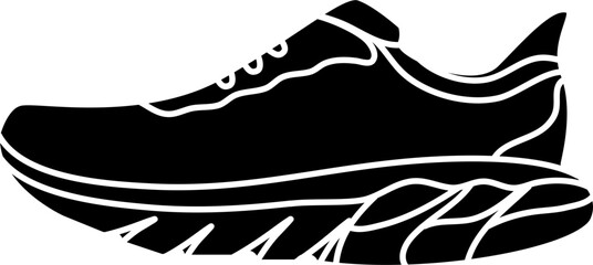 Obraz premium stability running shoes vector illustration