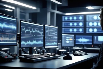 Fototapeta premium Background of technological concepts