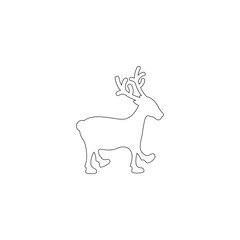 Hand Drawn Deers Outline Pack