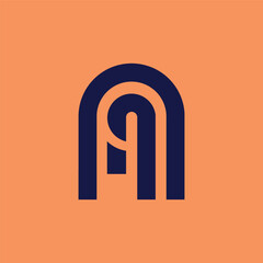 Fototapeta premium NN letter logo design. Business logo design. Lettermark logo design.