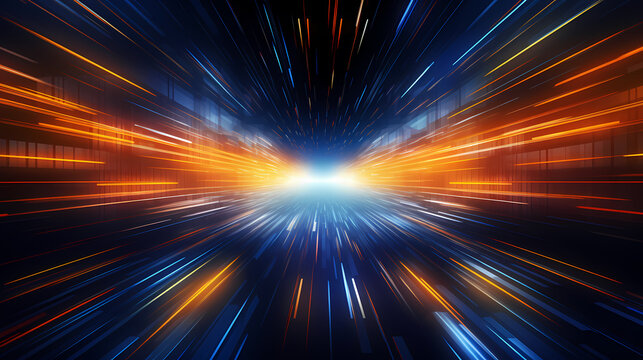 glowing technology lines background