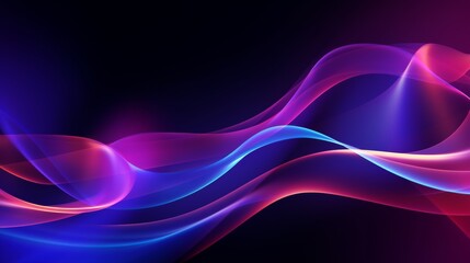 An abstract flowing neon wave background in a geometric style, with repeating patterns and angular shapes.