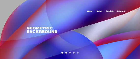 Colorful flowing shapes, wave lines with neon gradients. Vector Illustration For Wallpaper, Banner, Background, Card, Book Illustration, landing page