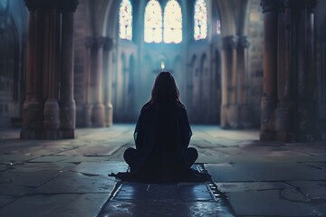 Meditative Silence in Majestic Cathedral Hall
