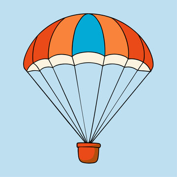 recommend clip art: Parachute cartoon vector clipart Illustration
