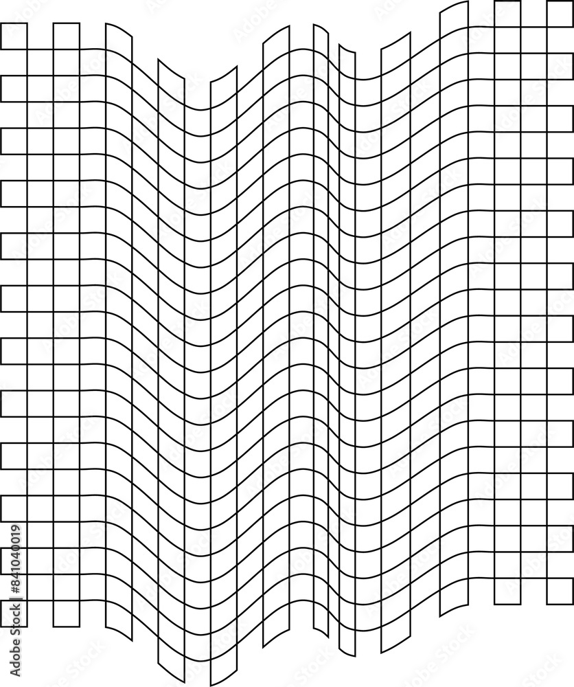 Poster abstract geometric line pattern seamless with the mesh, grid black line on white background.