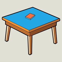 Table cartoon vector clipart Illustration