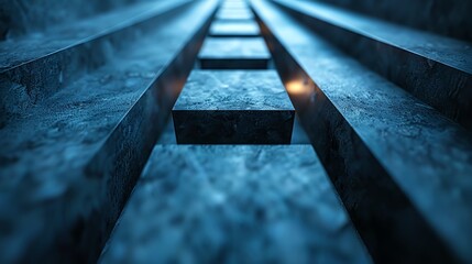 minimalist and elegant cascading concentric triangles,  pyramids, Depth of Vision, Background  aspect ratio 16:9 for banner, landing page, website