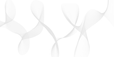 Abstract wavy lines on transparent background with grey smooth element swoosh speed wave modern stream background.  Stylized line art background.