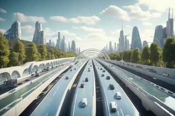 Fototapeta premium Background of technological concepts