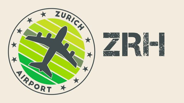 Zurich Airport intro video. Zurich airport information animation. Classy 4k video.