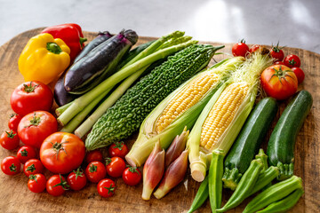 色とりどりの野菜　野菜集合