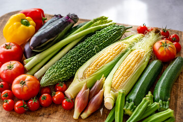 色とりどりの野菜　野菜集合