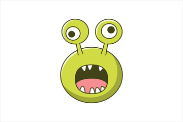 Troll Faces Flat Sticker Design