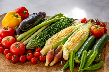 色とりどりの野菜　野菜集合