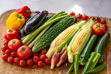 色とりどりの野菜　野菜集合