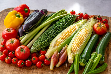 色とりどりの野菜　野菜集合