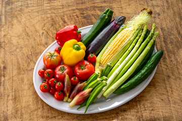 色とりどりの野菜　野菜集合
