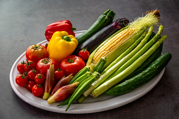 色とりどりの野菜　野菜集合