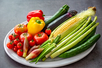 色とりどりの野菜　野菜集合
