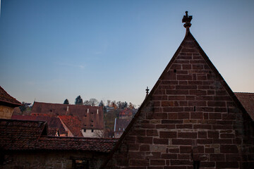 Medieval Buildings at Maulbronn Monastery at dusk, Maulbronn, Baden-Württemberg, Germany