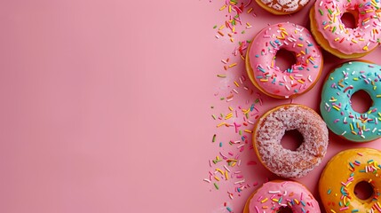 National donut day with space area for text