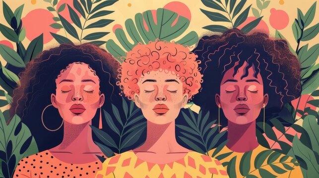 A group raising awareness for mental health with supportive messages and calm visuals