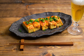 明太マヨチーズ厚揚げ