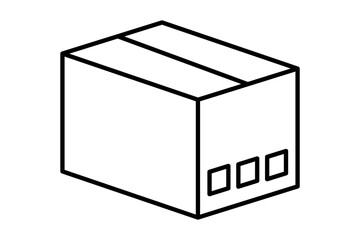 Package icon. icon related to supply chain. suitable for web site, app, user interfaces, printable etc. line icon style. simple vector design editable
