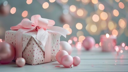 A gift for pregnancy. copy space for text.