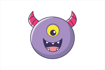 Troll Faces Flat Sticker Design