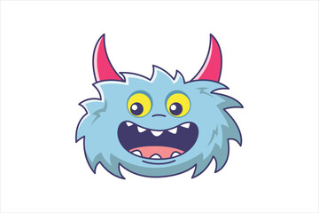 Troll Faces Flat Sticker Design