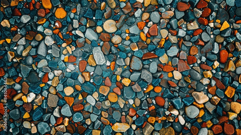 Poster texture of small pebbles in the abstract background