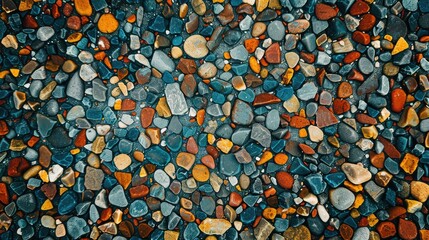 Texture of small pebbles in the abstract background