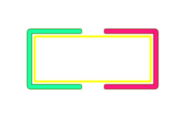 Element frame neon retro style 90s