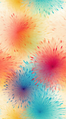 Abstract vibrant floral background with soft colorful bursts. Perfect for creative design, posters, and artistic projects.