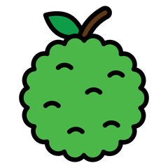 custard apple icon 