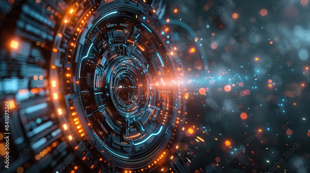 Poster detailed circuit board technology background ideal for digital and tech-themed projects