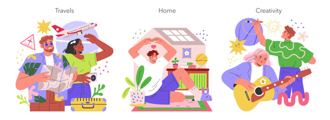 Obraz premium Balance Wheel. Flat Vector Illustration