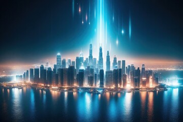 Obraz premium Background of technological concepts