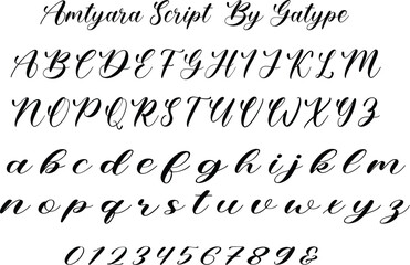 Naklejka premium Amtyara Script