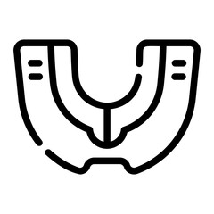 mouth guard Line Icon