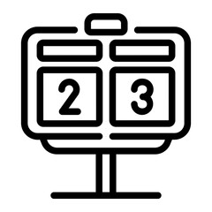 scoreboard Line Icon