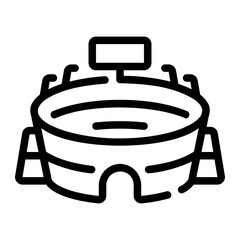 stadium Line Icon