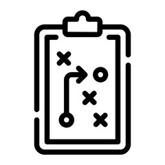 strategy Line Gradient Icon