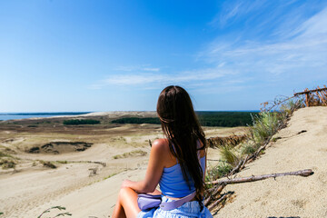 Woman on the Gray Dunes, Lithuania