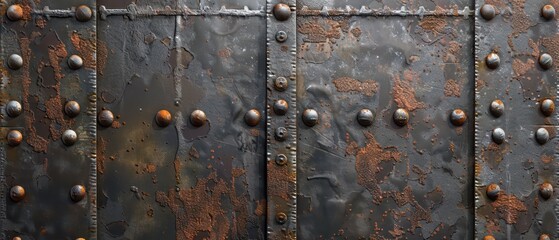 Fototapeta premium Steel shelf texture features sleek, industrial lines, perfect for modern designs seeking durability and functionality